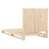 vidaXL Bedframe met hoofdbord massief grenenhout 100x200 cm