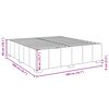 vidaXL Boxspring met matras stof lichtgrijs 200x200 cm