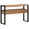 vidaXL Wandtafel met lade Bruin 120 x 33 x 75 cm Massief Acaciahout