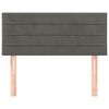 vidaXL Hoofdbord 80x5x78/88 cm fluweel donkergrijs