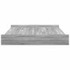 vidaXL Opbergbedframe met lade Grijs Sonoma 180 x 200 cm Bewerkt hout