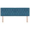 vidaXL Hoofdbord met hoofdeinde Donkerblauw 160 cm Nep Leer
