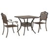 vidaXL Tuinset 3 pcs Brons Gegoten aluminium