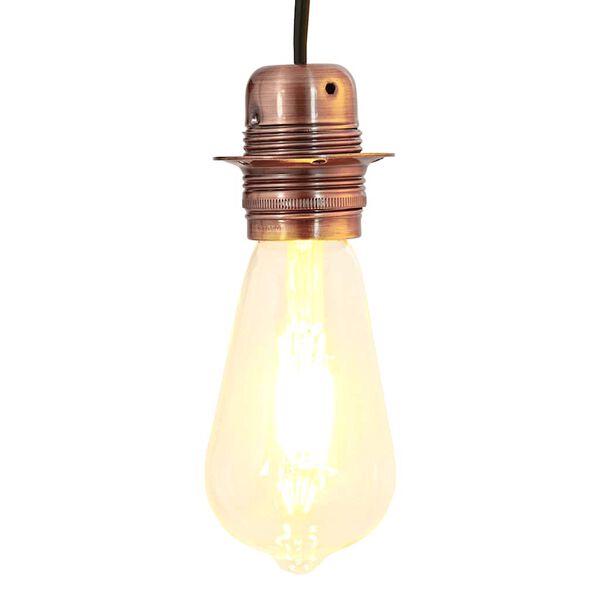 vidaXL Lamphouders 2 st rood brons E27