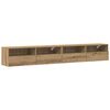 vidaXL TV Wandkast 2 pcs artisanaal eikenkleurig Bewerkt hout