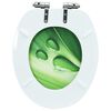 vidaXL Toiletbril met soft-close deksel waterdruppel MDF groen