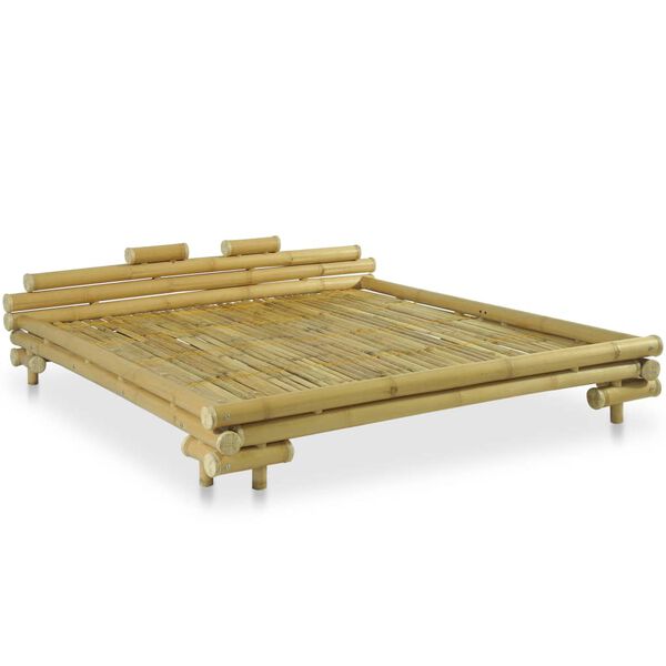 vidaXL Bedframe bamboe 180x200 cm