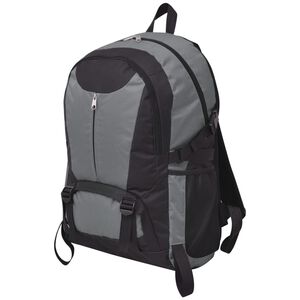vidaXL Hikingrugzak 40 L zwart en grijs