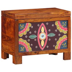 vidaXL Opbergbox Multikleur 50 x 30 x 40 cm Massief acaciahout