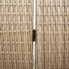 vidaXL Kamerverdeler Beige 242 x 180 cm poly rattan