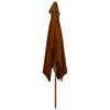 vidaXL Parasol met houten paal 200x300 cm terracottakleurig