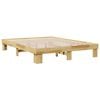 vidaXL Bedframe zonder matras 140x200 cm massief hout eiken