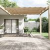 vidaXL Luifel verticaal 140x800 cm oxford stof taupe
