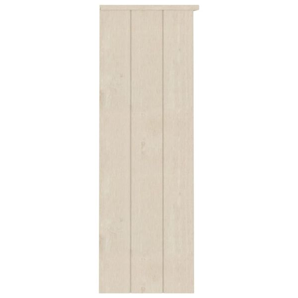 vidaXL Opzetkast HAMAR 85x35x100 cm massief grenenhout honingbruin