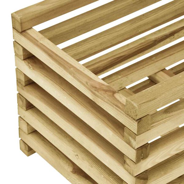 vidaXL Plantenbak verhoogd 120x40x38,5 cm ge&iuml;mpregneerd grenenhout