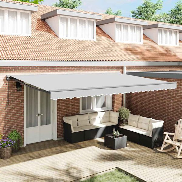 vidaXL Zijde Frame Antraciet 5 x 3 m Poedercoating staal