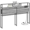 vidaXL Opberghoofdbord met plank Grijs sonoma 120 cm Bewerkt hout