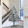 vidaXL Kunst Kerstboom met Verlichting en Ballen Set Groen 400 cm PVC