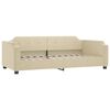 vidaXL Slaapbank 80x200 cm stof cr&egrave;mekleurig