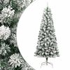 vidaXL Kunstkerstboom met scharnieren en sneeuw 240 cm