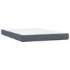vidaXL Boxspring met matras fluweel donkergrijs 140x210 cm