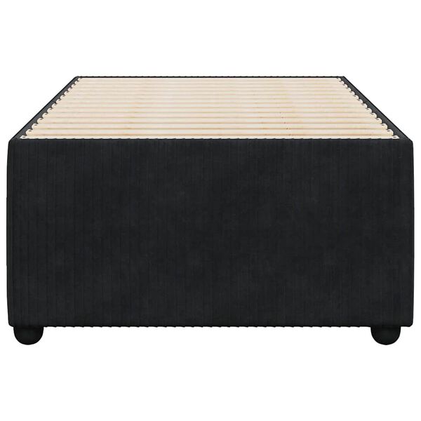 vidaXL Bedframe fluweel zwart 80x200 cm