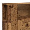 vidaXL Hoofdbordkast 200x18,5x102,5 cm bewerkt hout oud houtkleurig