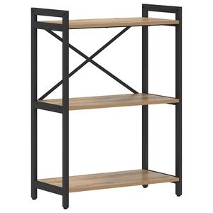 vidaXL Boekenkast 60 x 30 x 85 cm Bewerkt hout Artisan Eiken