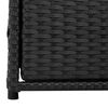 vidaXL Tuinkast 55x59x69 cm poly rattan zwart