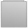 vidaXL Plantenbak 32x30x29 cm gegalvaniseerd staal zilverkleurig