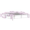 vidaXL Bedframe zonder matras massief grenenhout wit 150x200 cm