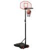 vidaXL Basketbalstandaard 216-250 cm polyetheen wit