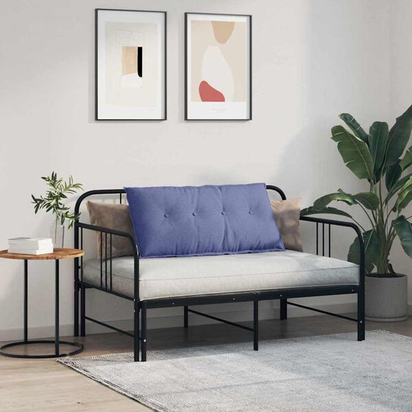 vidaXL Rugkussen Jeans Blauw 100 x 19 x 50 cm Stof