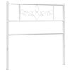 vidaXL Vervangend hoofdbord 107 cm metaal wit