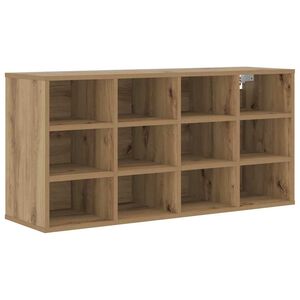 vidaXL Schoenenkast 103 x 30 x 51 cm Bewerkt hout Artisanaal eiken