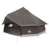 vidaXL Tipi Tent Bruin Grijs 500 x 500 x 300 cm Polyester en staal