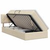 vidaXL Opbergbed met matras Cr&egrave;mekleurig 100 x 200 cm fluweel