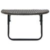 vidaXL Balkontafel 60x60x40 cm poly rattan bruin