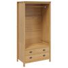 vidaXL Kledingkast met lade HILL Honingbruin 84 x 50 x 170 cm