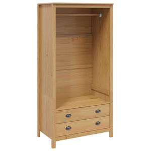 vidaXL Kledingkast met lade HILL Honingbruin 84 x 50 x 170 cm