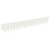 vidaXL Gazonrand 30 st 103 x 15 cm Staal Wit