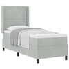 vidaXL Boxspringbed met matras Lichtgrijs 80 x 200 cm Fluweel