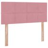 vidaXL Opslag bed met matras met hoofdeinde Roze 120 x 190 cm Fluweel