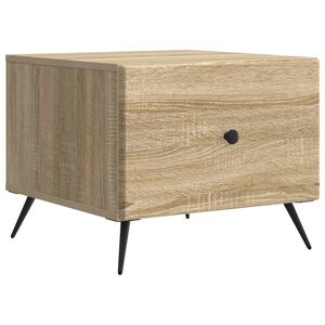 vidaXL Salontafel Sonoma Eiken 49 x 50 x 40 cm Bewerkt hout