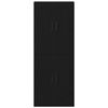 vidaXL Wandkast 2 pcs Zwart Eiken 69,5 x 34 x 90 cm Bewerkt hout
