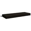 vidaXL Rugkussen SOEST 100% Polyester Zwart 120 x 40 x 10 cm