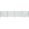 vidaXL Draadgaashek 2x10 m gegalvaniseerd staal groen