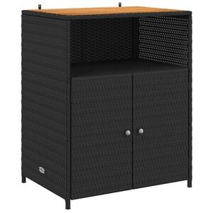 vidaXL Kast met plank Zwart 70 x 50 x 87 cm Polyester en Roly Ratten