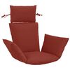 vidaXL Adirondack Kussen PUTTEN 100% Polyester Rood 60 x 145 x 10 cm