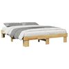 vidaXL Bedframe zonder matras 135x190 cm massief eikenhout